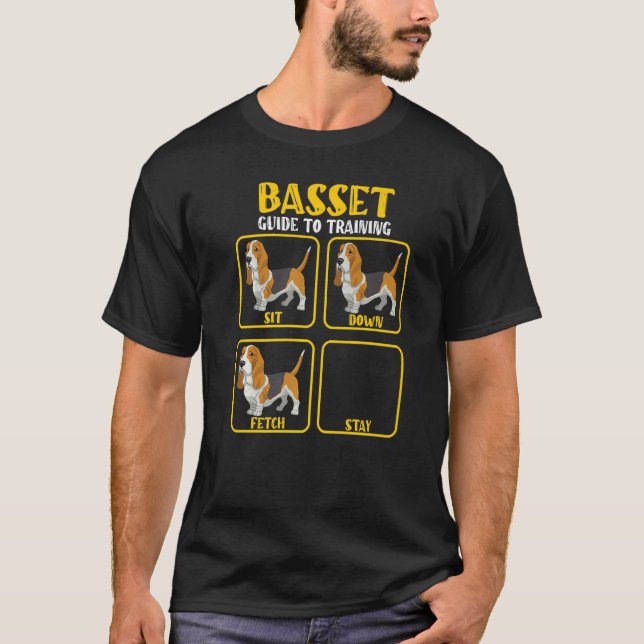 basset dog basset hound  training guide  1 T-Shirt (Front)