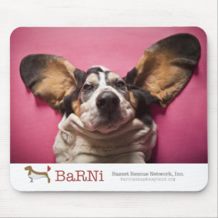 Basset face Mousepad