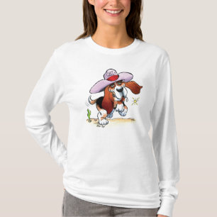 Basset Got Drool? Ladies Hoodie T-Shirt