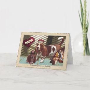Basset Happy Mother's Day Card