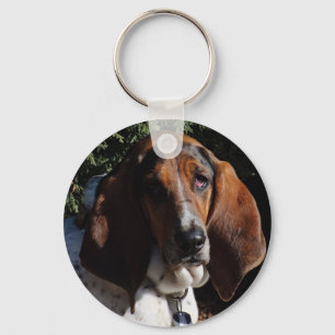 Basset Hound 01 Key Ring