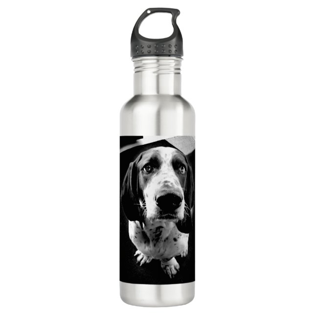 Basset Hound 710 Ml Water Bottle (Front)