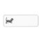 basset hound address label