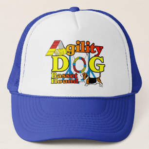 Basset Hound Agility Gifts Trucker Hat