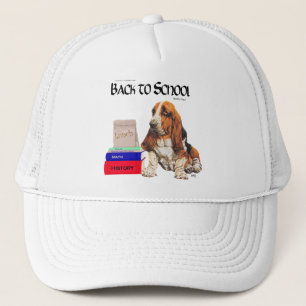 Basset Hound Back to School Trucker Hat
