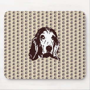 Basset Hound Big Face Mouse Pad