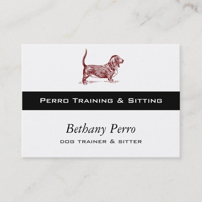 Basset Hound Business Card (Front)