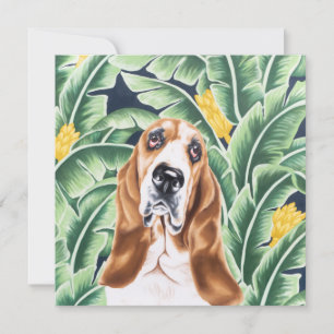 Basset Hound Card