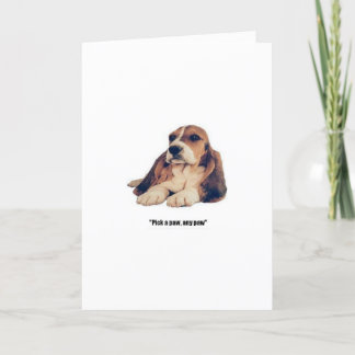 Basset Hound Card