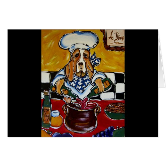 Basset Hound chef (Front Horizontal)
