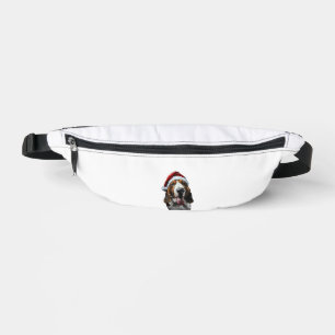 Basset Hound Christmas Bum Bags