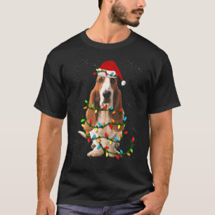 Basset Hound Christmas Funny Basset Hound Dog T-Shirt