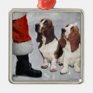 Basset Hound Christmas Gifts Ornament