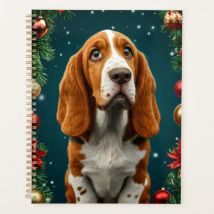 🎁Basset Hound Christmas Planner Holiday Gift ✨