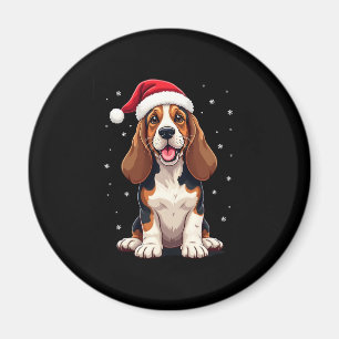 Basset Hound Christmas Tank Top Magnet