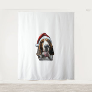 Basset Hound Christmas  Tapestry
