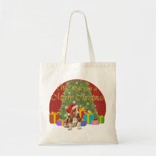 Basset Hound Christmas Tote Bag
