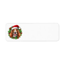 Basset Hound Christmas Wreath