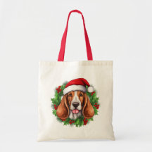 Basset Hound Christmas Wreath