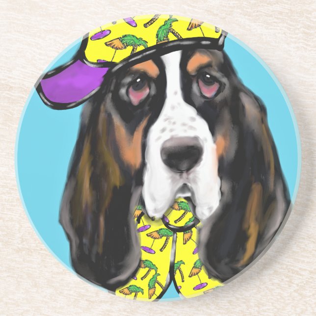 Basset Hound Coaster (Front)