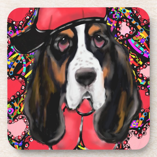 Basset Hound Coaster (Front)