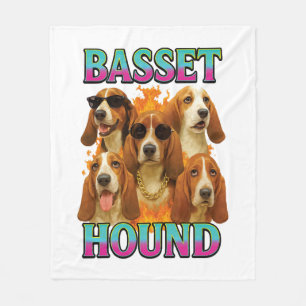 Basset Hound Copy Fleece Blanket