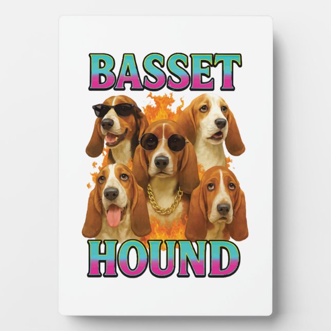 Basset Hound Copy Plaque (Front)
