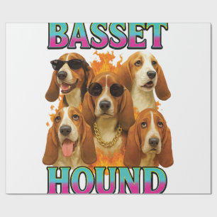 Basset Hound Copy Wrapping Paper