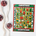 Basset Hound Countdown Christmas Advent Calendar Jigsaw Puzzle<br><div class="desc">Basset Hound Countdown Christmas Advent Calendar jigsaw puzzle features a watercolor of a Basset Hound with a Christmas dog green hooded cape. Funny design for Dog Lovers!</div>
