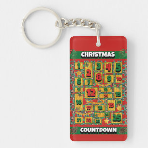 Basset Hound Countdown Christmas Advent Calendar Key Ring