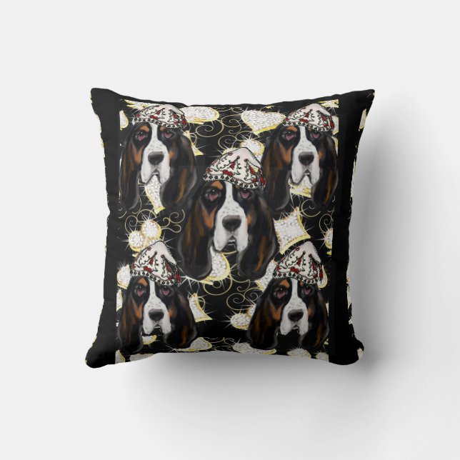 BASSET HOUND    CUSHION (Back)