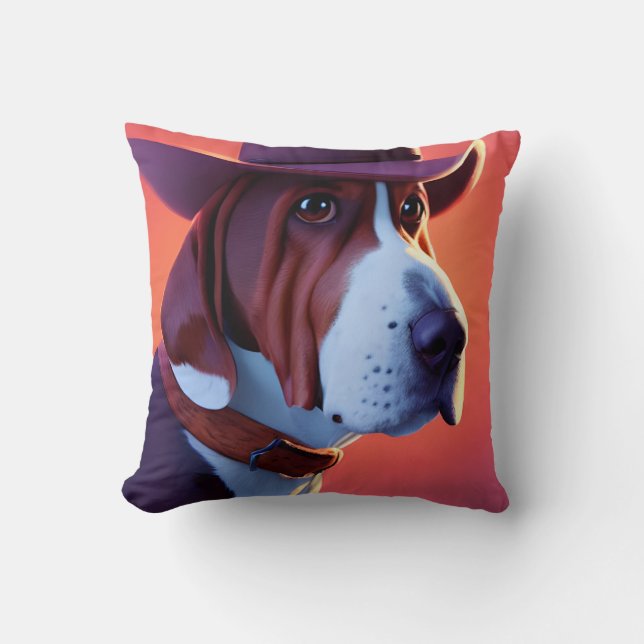 Basset Hound Cushion (Front)