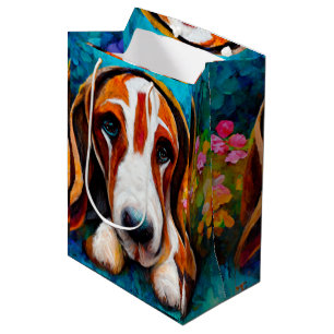 Basset hound cute dog   gift bag