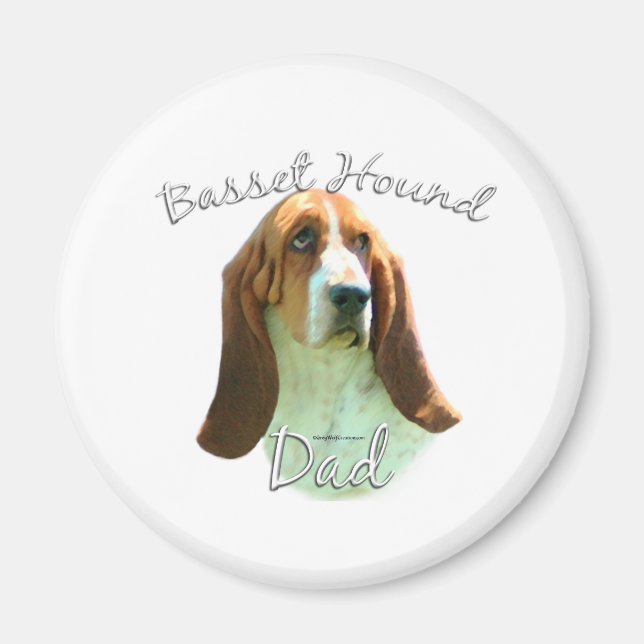 Basset Hound Dad 2 Magnet (Front)