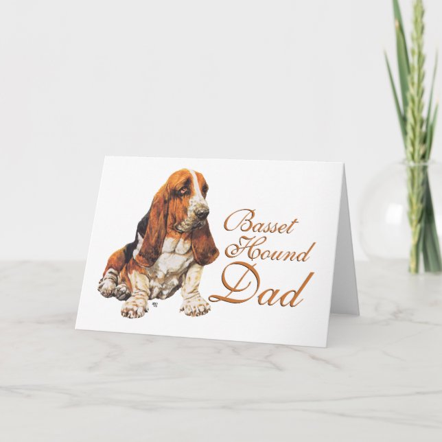 Basset Hound Dad Card (Front)