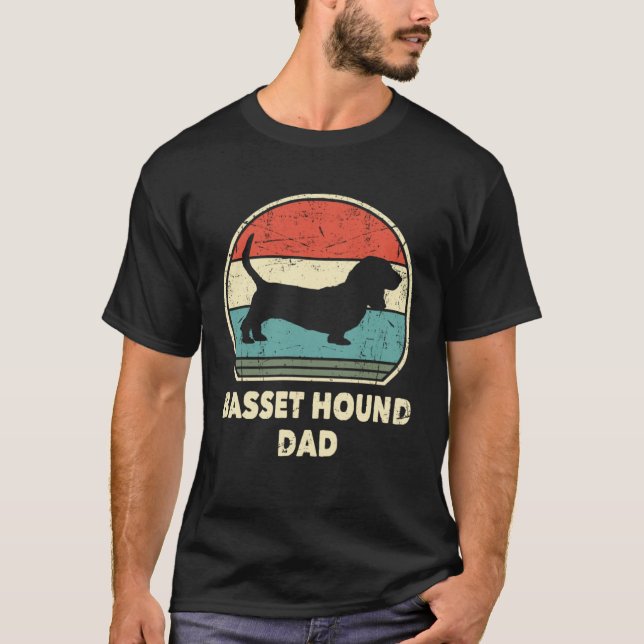 Basset Hound Dad Dog   For Men Basset Hound Daddy T-Shirt (Front)