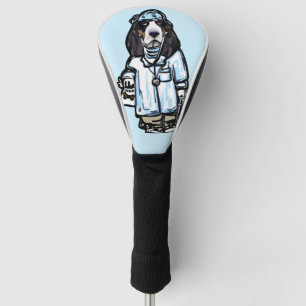BASSET  HOUND DOCTOR GOLF HEAD COVER