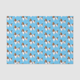 Basset hound dog cartoon illustration  tissue paper