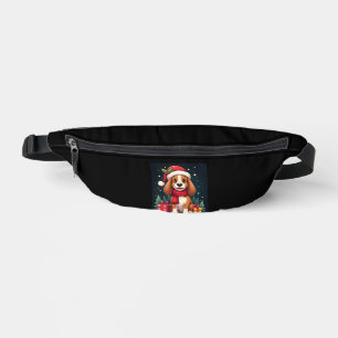 Basset Hound Dog Christmas Outfits Santa Hat Dog X Bum Bags