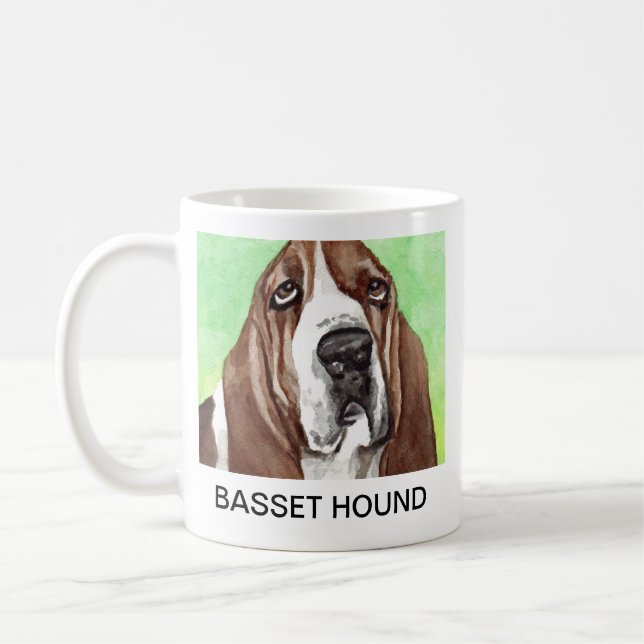 Basset Hound Dog Coffee Mug (Left)