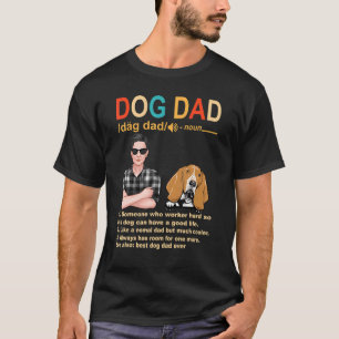 Basset Hound Dog Dad Definition Fathers Day T-Shirt