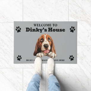 Basset Hound Dog Doormat