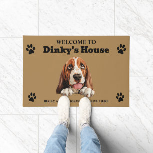 Basset Hound Dog Doormat