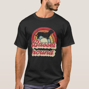 Basset Hound Dog  For Men Women Basset Hound Vinta T-Shirt