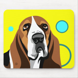 Basset Hound Dog Mouse Pad