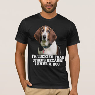 Basset Hound Dog Owner I’m Luckier Than Others T-Shirt
