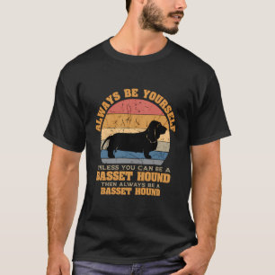 Basset Hound Dog Owner Veterinarian Retro Vintage T-Shirt