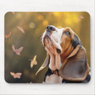 Basset Hound Dog Pet Animal Tranquil Mouse Pad