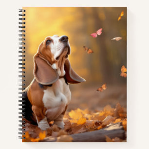 Basset Hound Dog Pet Animal Tranquil Notebook