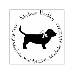 Basset Hound Dog Puppy Self-inking Stamp